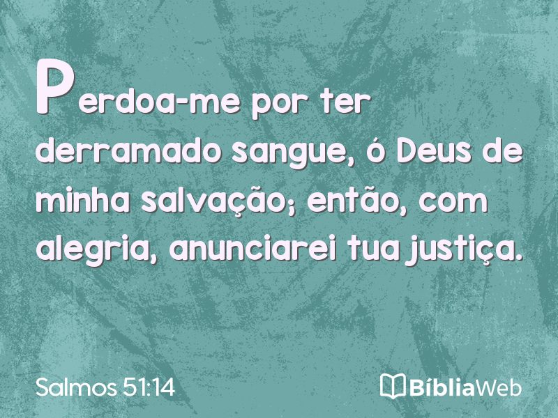 Salmos 51:14 em imagem para compartilhar