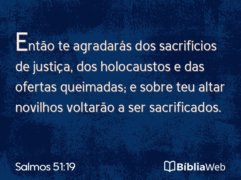 Salmos 51:19 em imagem para compartilhar