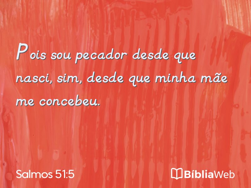 Salmos 51:5 em imagem para compartilhar
