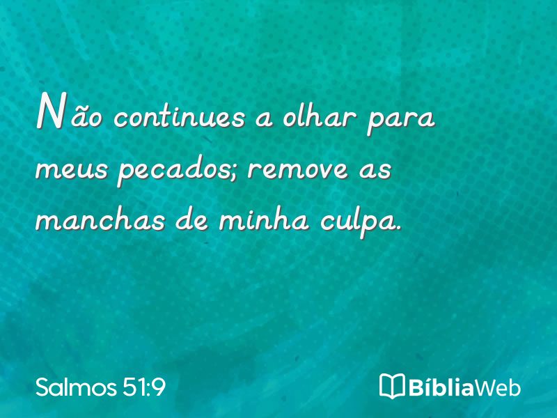 Salmos 51:9 em imagem para compartilhar
