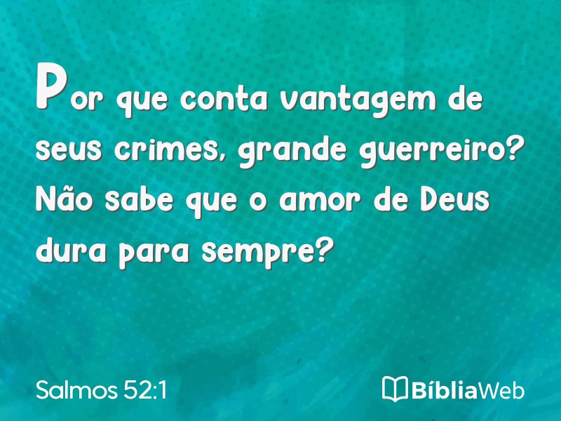 Salmos 52:1 em imagem para compartilhar