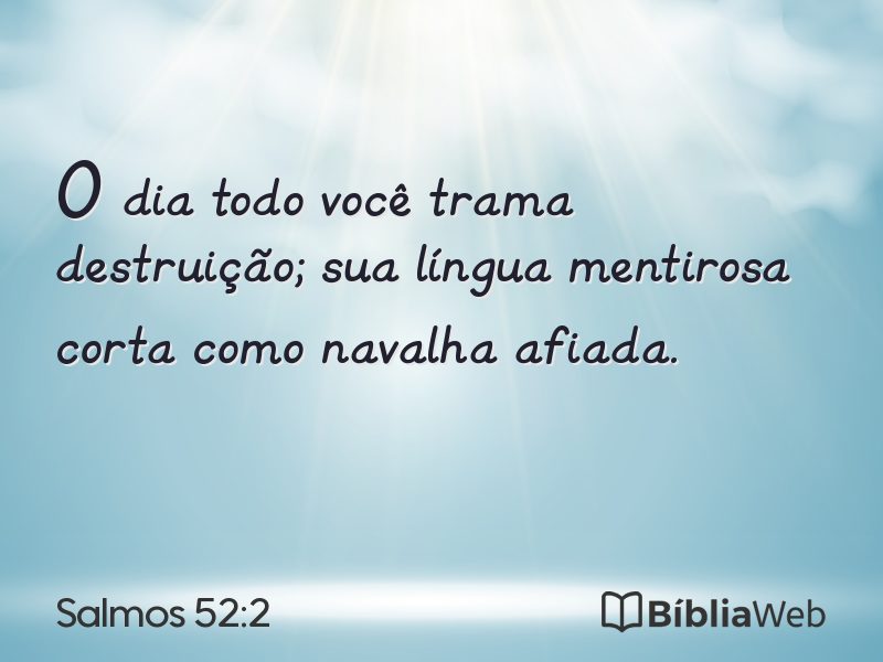 Salmos 52:2 em imagem para compartilhar