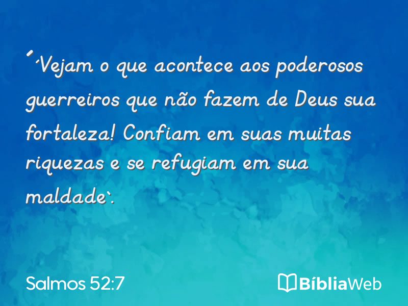 Salmos 52:7 em imagem para compartilhar