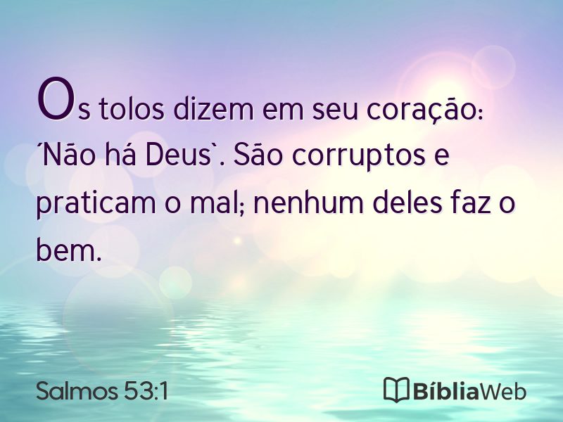 Salmos 53:1 em imagem para compartilhar