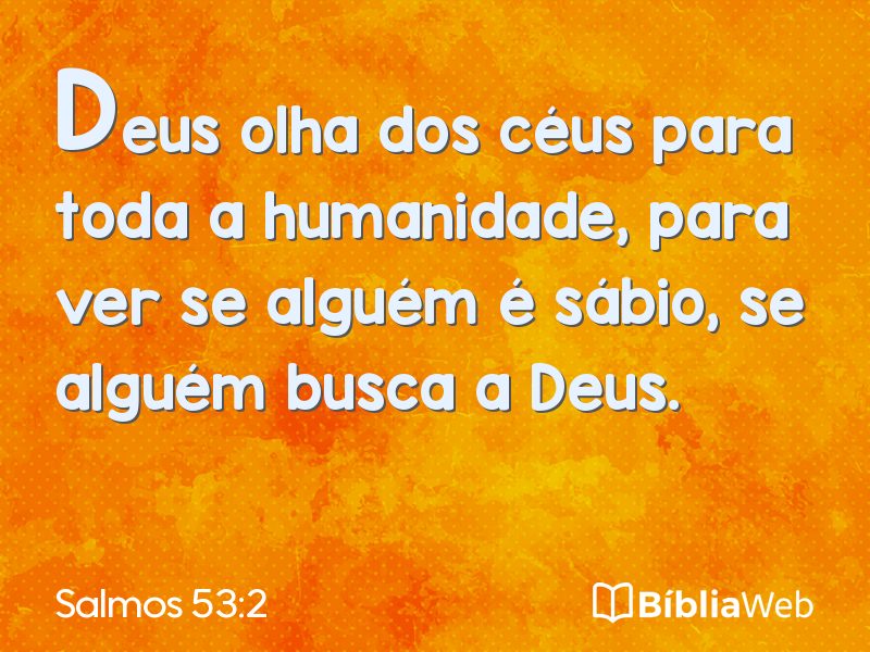 Salmos 53:2 em imagem para compartilhar