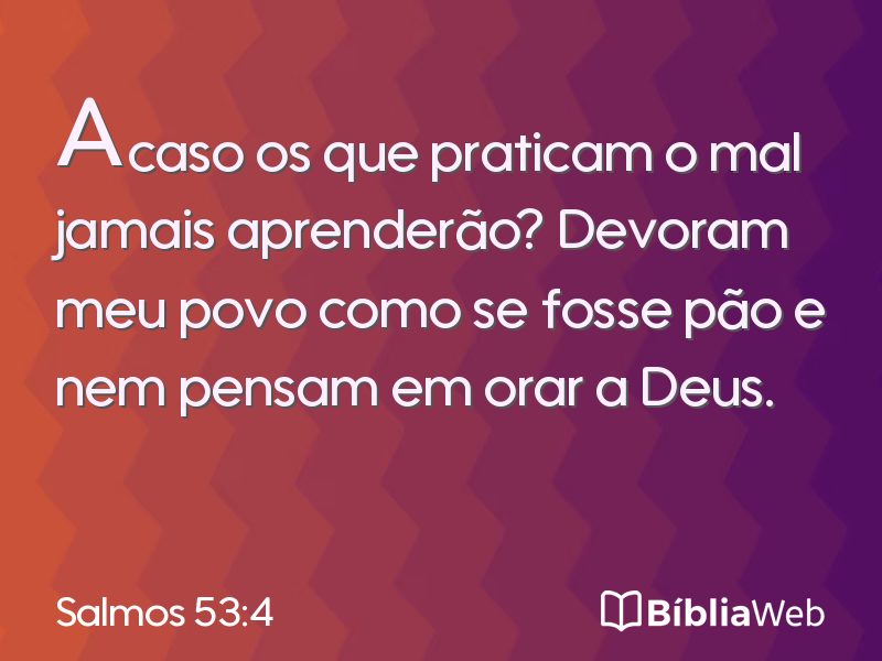 Salmos 53:4 em imagem para compartilhar