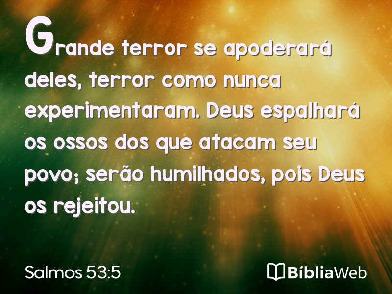 Salmos 53:5 em imagem para compartilhar