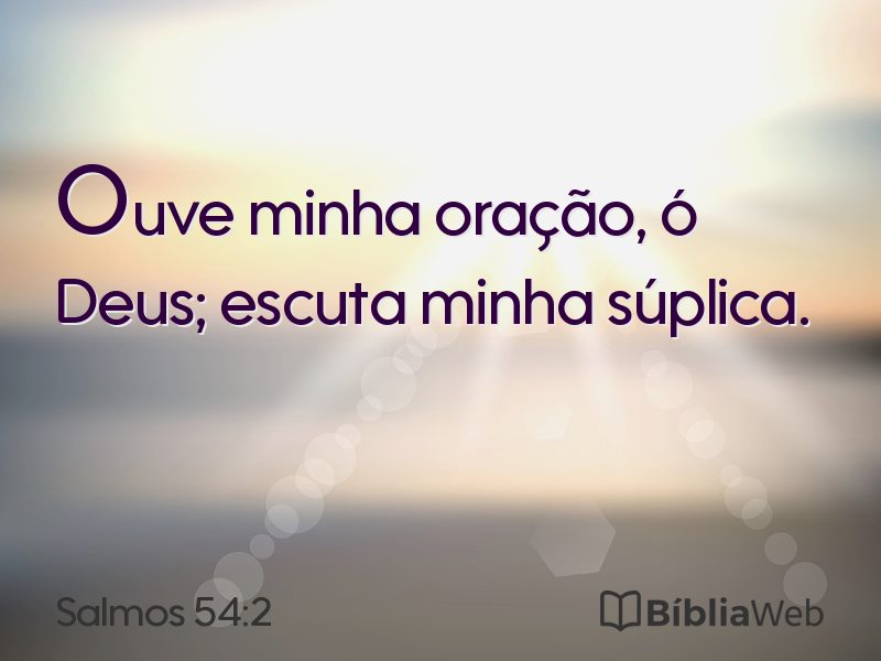 Salmos 54:2 em imagem para compartilhar