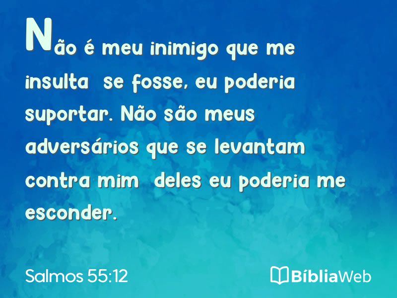 Salmos 55:12 em imagem para compartilhar