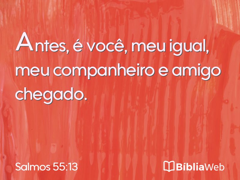 Salmos 55:13 em imagem para compartilhar