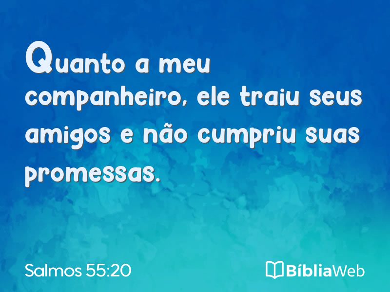 Salmos 55:20 em imagem para compartilhar