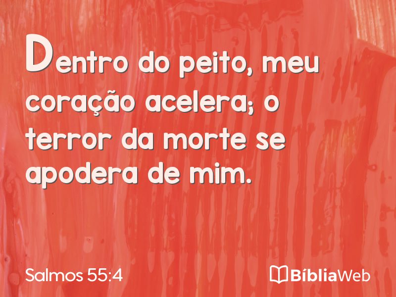 Salmos 55:4 em imagem para compartilhar