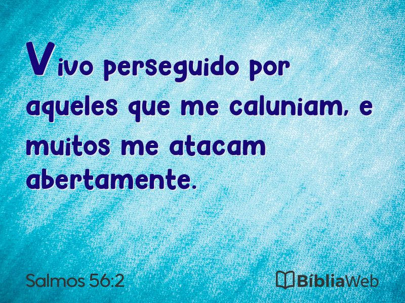 Salmos 56:2 em imagem para compartilhar