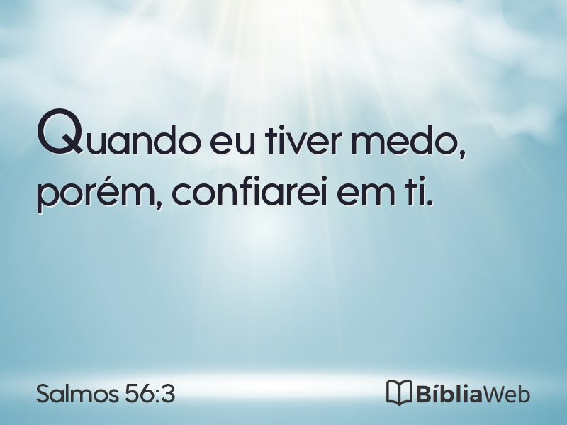 Salmos 56:3 em imagem para compartilhar