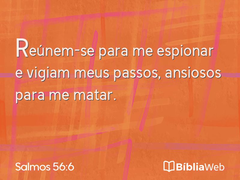 Salmos 56:6 em imagem para compartilhar
