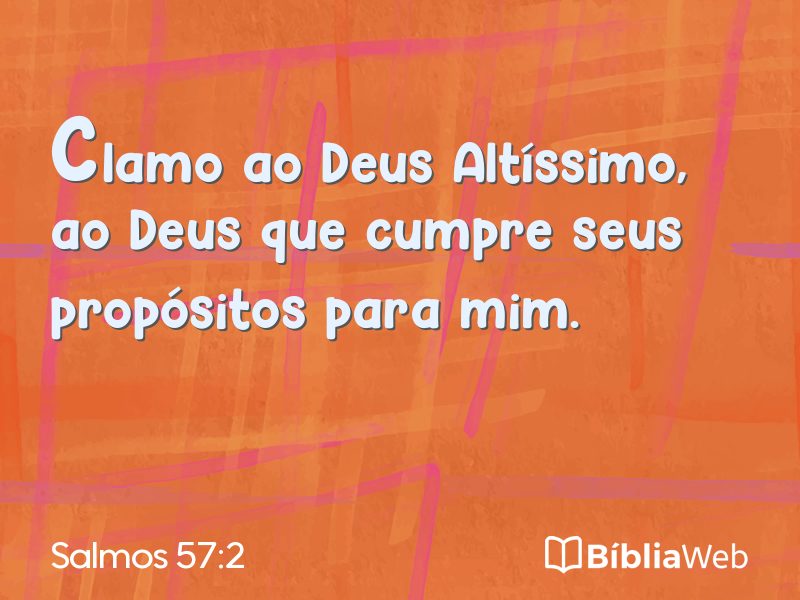 Salmos 57:2 em imagem para compartilhar