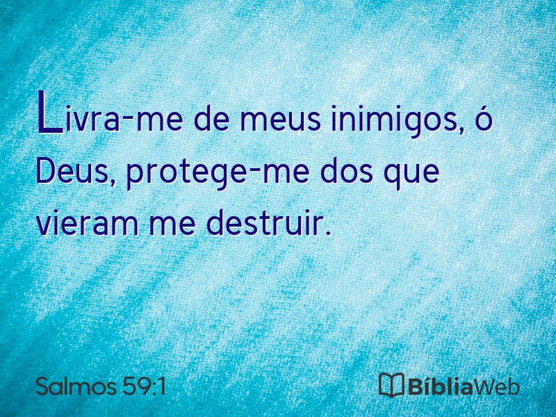 Salmos 59:1 em imagem para compartilhar