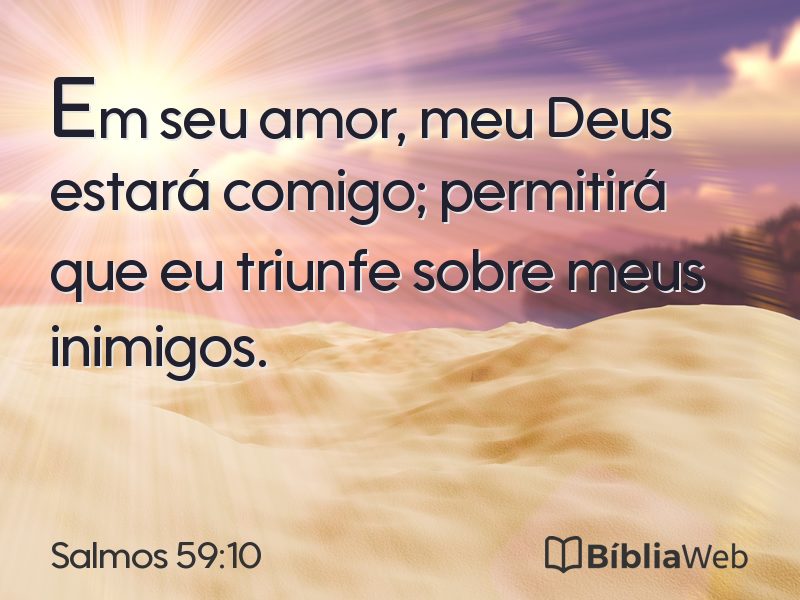Salmos 59:10 em imagem para compartilhar