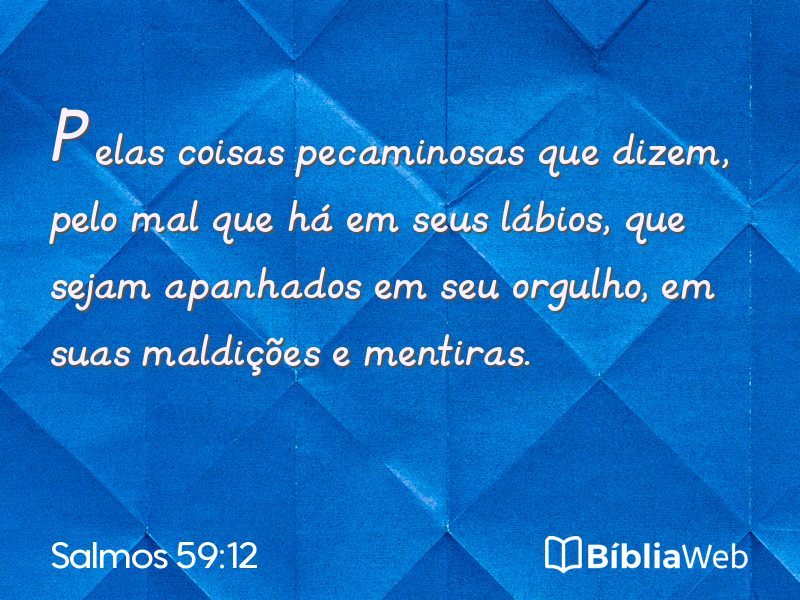 Salmos 59:12 em imagem para compartilhar
