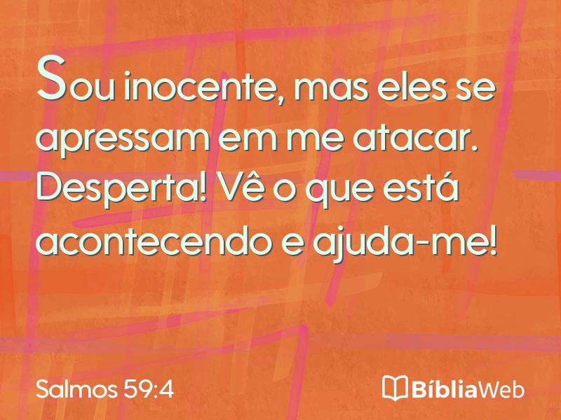 Salmos 59:4 em imagem para compartilhar