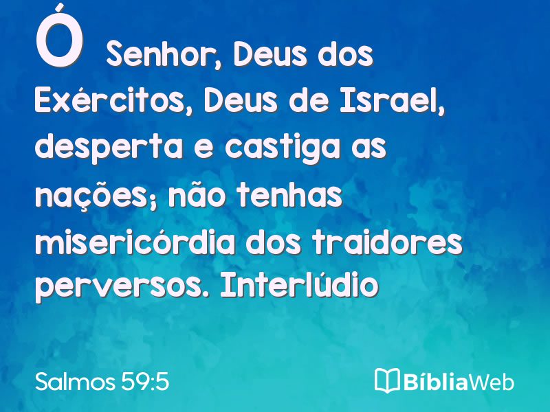 Salmos 59:5 em imagem para compartilhar