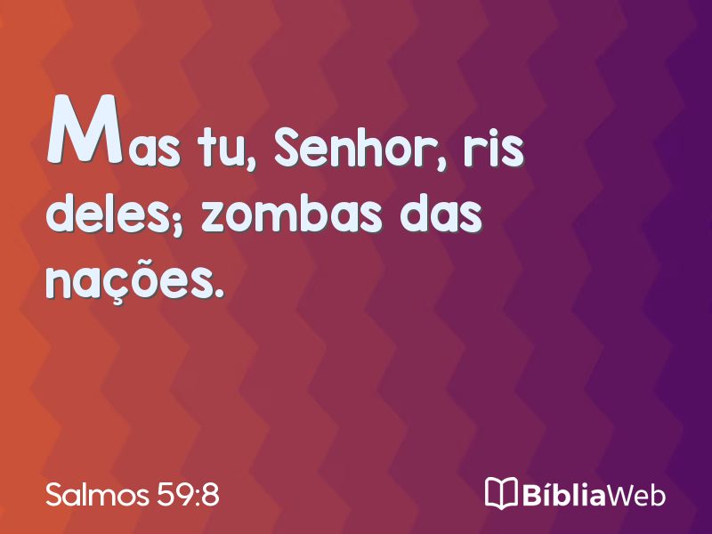 Salmos 59:8 em imagem para compartilhar