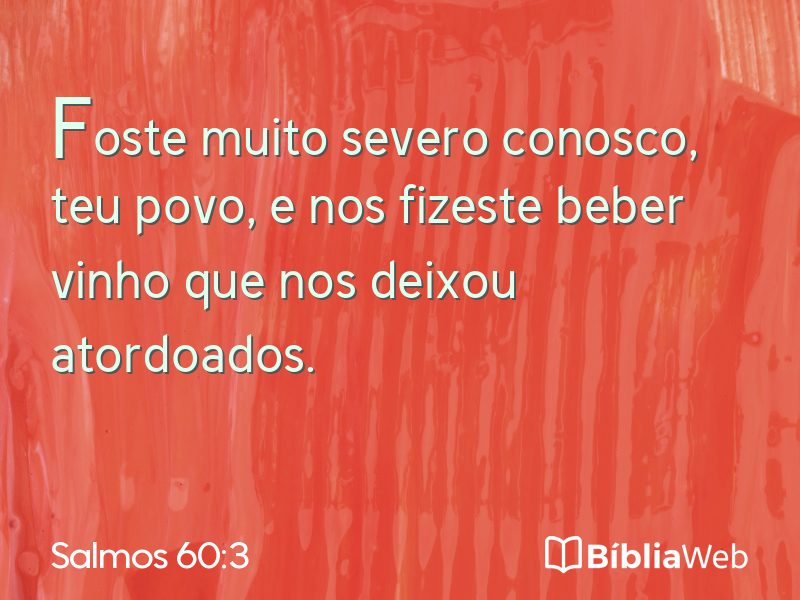 Salmos 60:3 em imagem para compartilhar