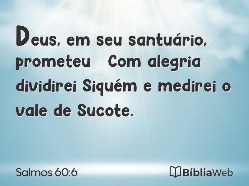 Salmos 60:6 em imagem para compartilhar