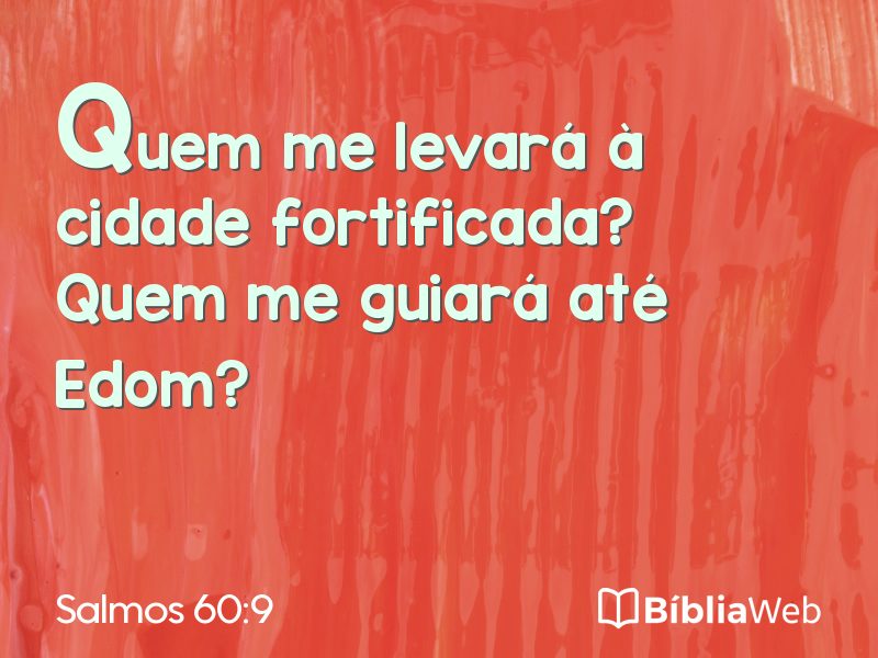 Salmos 60:9 em imagem para compartilhar