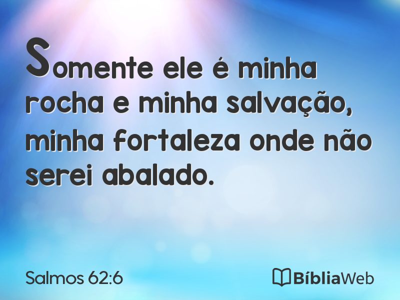 Salmos 62:6 em imagem para compartilhar