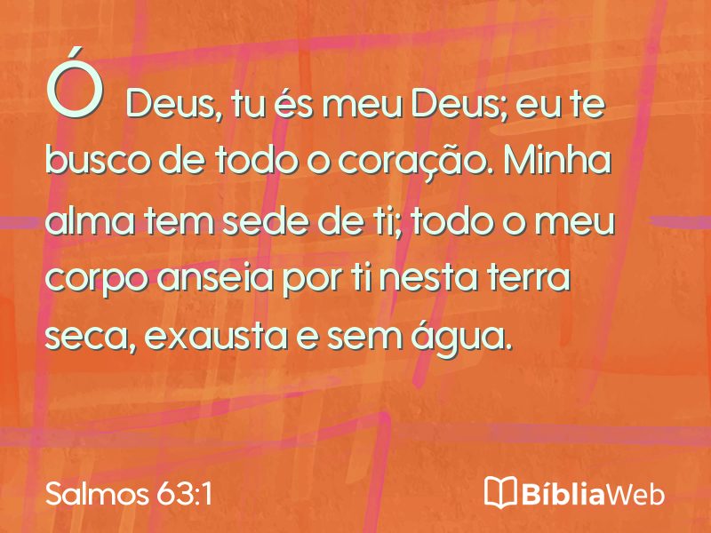 Salmos 63:1 em imagem para compartilhar