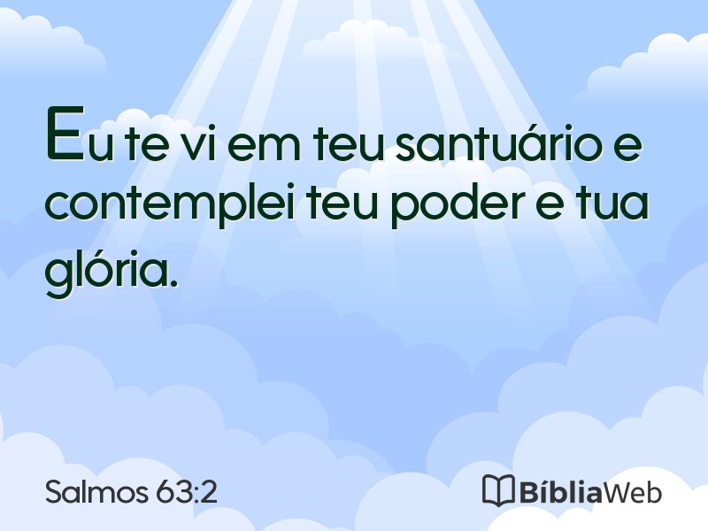 Salmos 63:2 em imagem para compartilhar