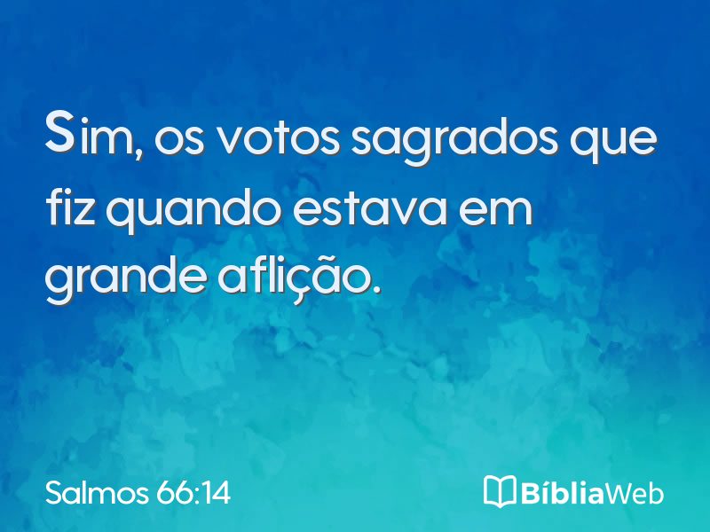 Salmos 66:14 em imagem para compartilhar