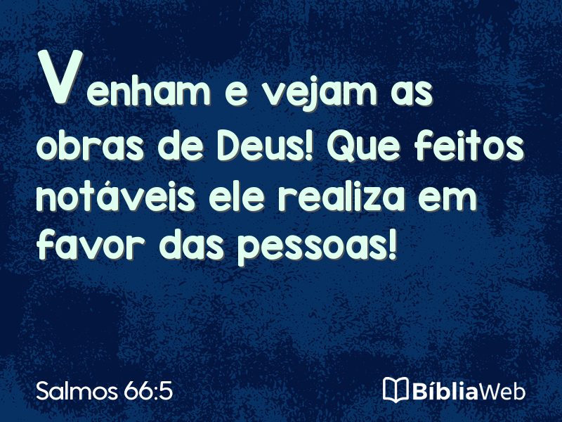 Salmos 66:5 em imagem para compartilhar