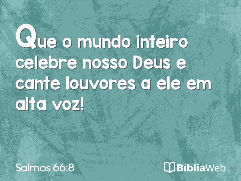 Salmos 66:8 em imagem para compartilhar