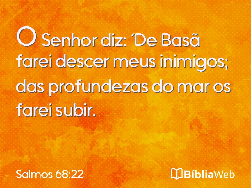 Salmos 68:22 em imagem para compartilhar