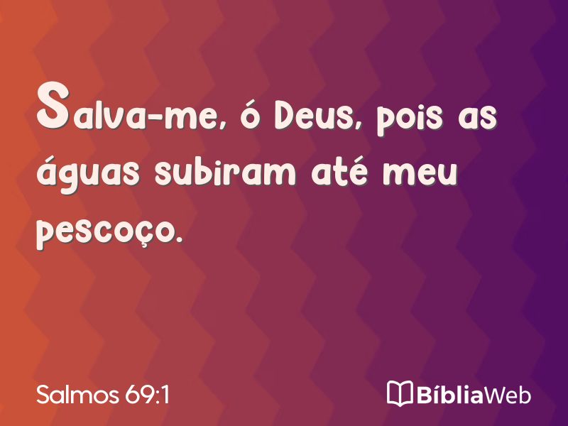 Salmos 69:1 em imagem para compartilhar