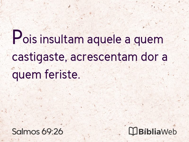 Salmos 69:26 em imagem para compartilhar