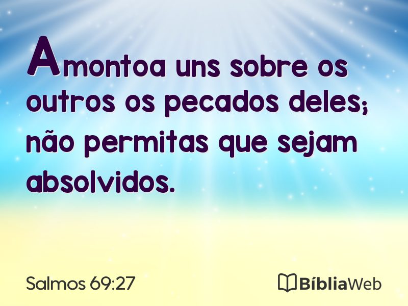 Salmos 69:27 em imagem para compartilhar