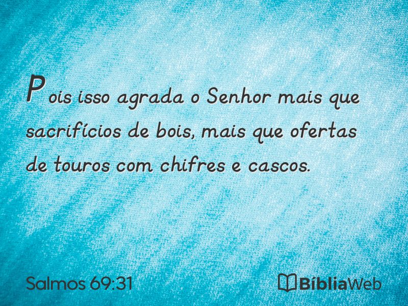 Salmos 69:31 em imagem para compartilhar