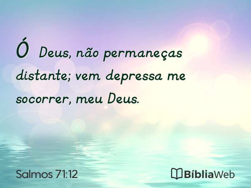 Salmos 71:12 em imagem para compartilhar