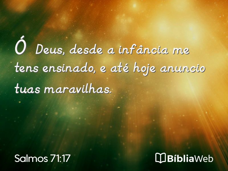 Salmos 71:17 em imagem para compartilhar