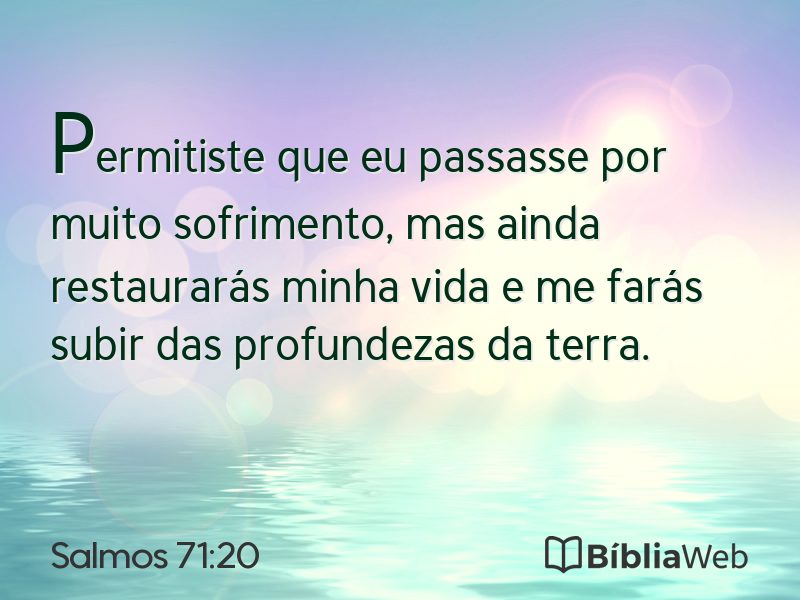 Salmos 71:20 em imagem para compartilhar
