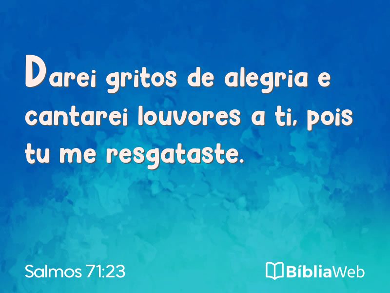 Salmos 71:23 em imagem para compartilhar