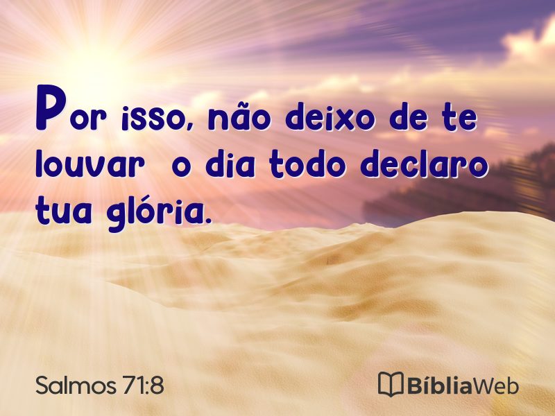 Salmos 71:8 em imagem para compartilhar