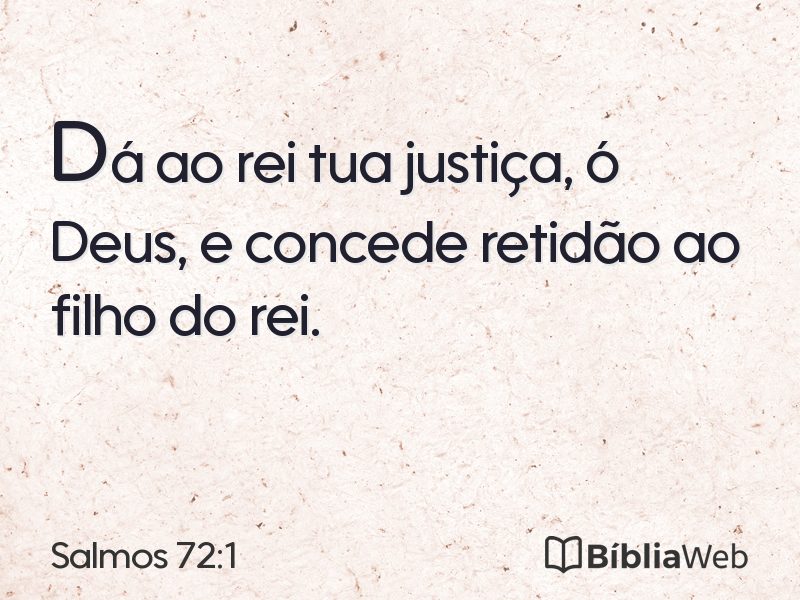 Salmos 72:1 em imagem para compartilhar