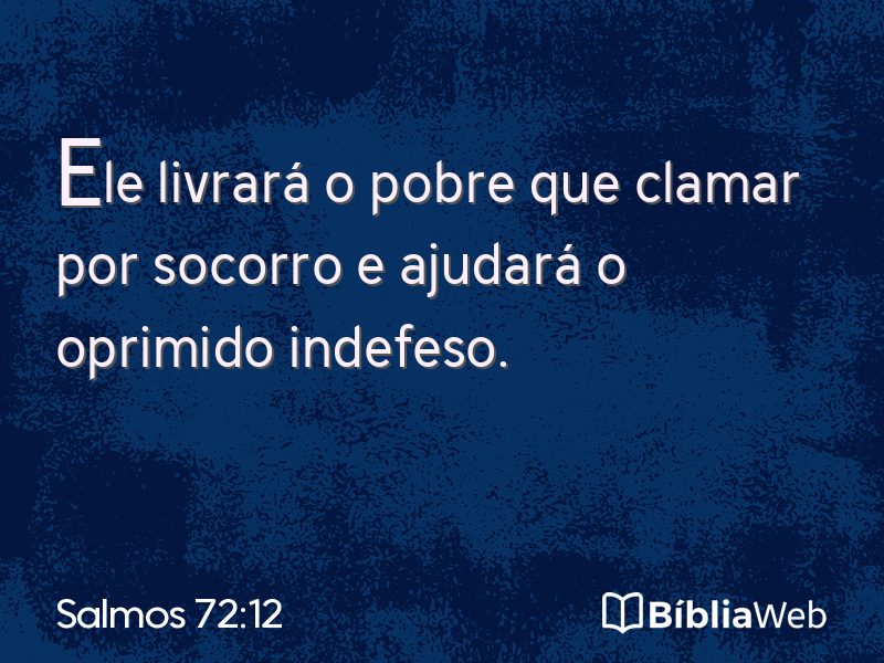 Salmos 72:12 em imagem para compartilhar