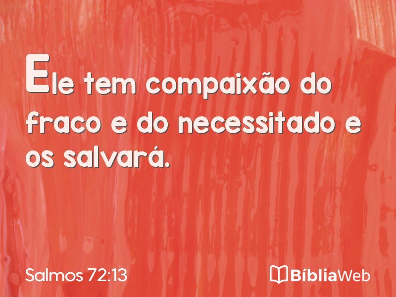 Salmos 72:13 em imagem para compartilhar