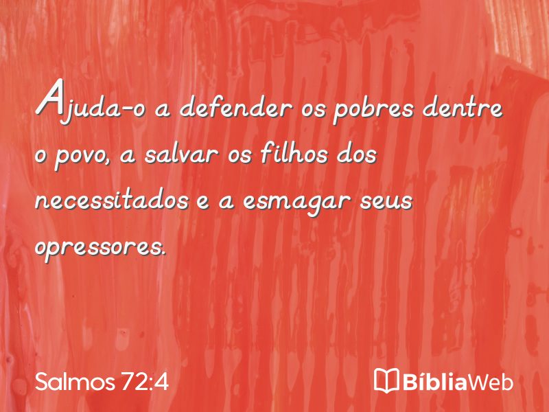 Salmos 72:4 em imagem para compartilhar