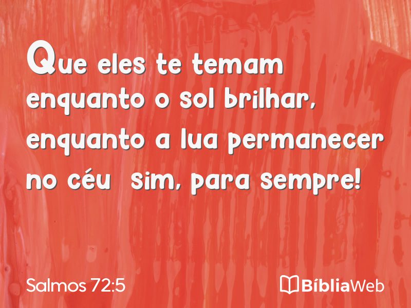 Salmos 72:5 em imagem para compartilhar